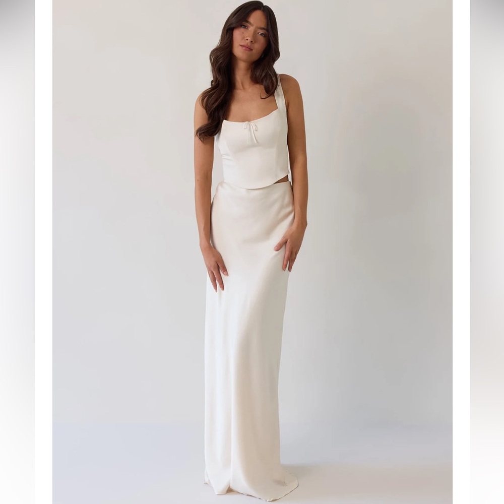 Park & Fifth Cream Maxi Dress